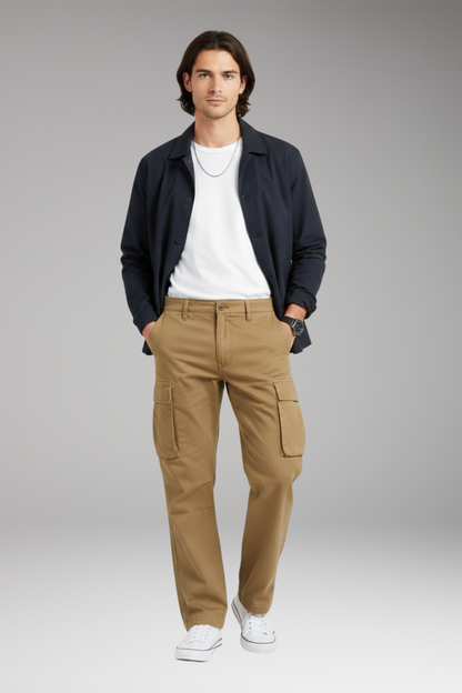 Men's Wide Leg Cargo Pants