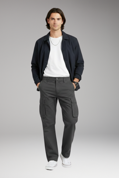 Men's Wide Leg Cargo Pants