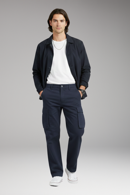 Men's Wide Leg Cargo Pants