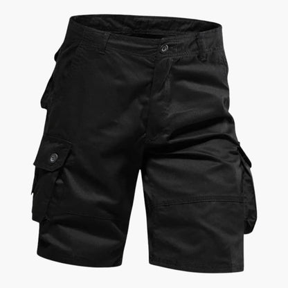 Men's Cargo Shorts Button Closure Flap Pockets