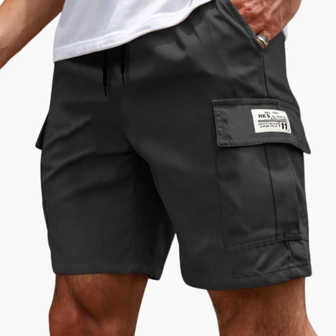 Men's Cargo Shorts Adjustable Waist Multiple Pockets - VibreMode