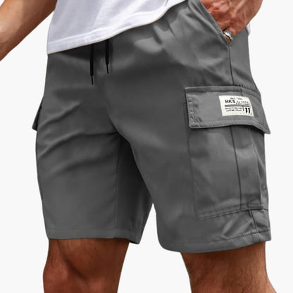 Men's Cargo Shorts Adjustable Waist Multiple Pockets