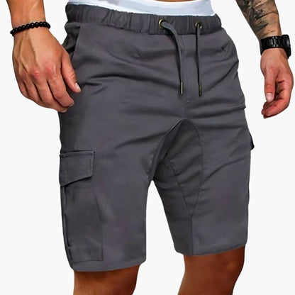 Men's Cargo Shorts Multiple Pockets Button Closure - VibreMode