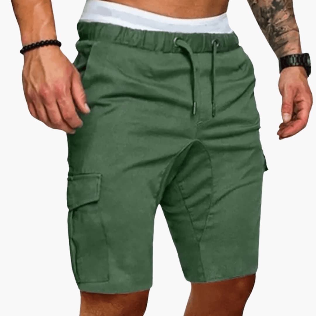 Men's Loose Fit Cargo Shorts Multiple Pockets - VibreMode