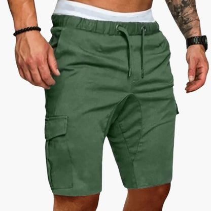Men's Loose Fit Cargo Shorts Multiple Pockets - VibreMode
