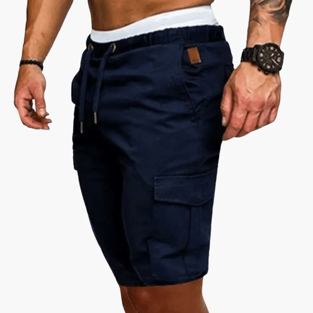 Men's Loose Fit Cargo Shorts Multiple Pockets