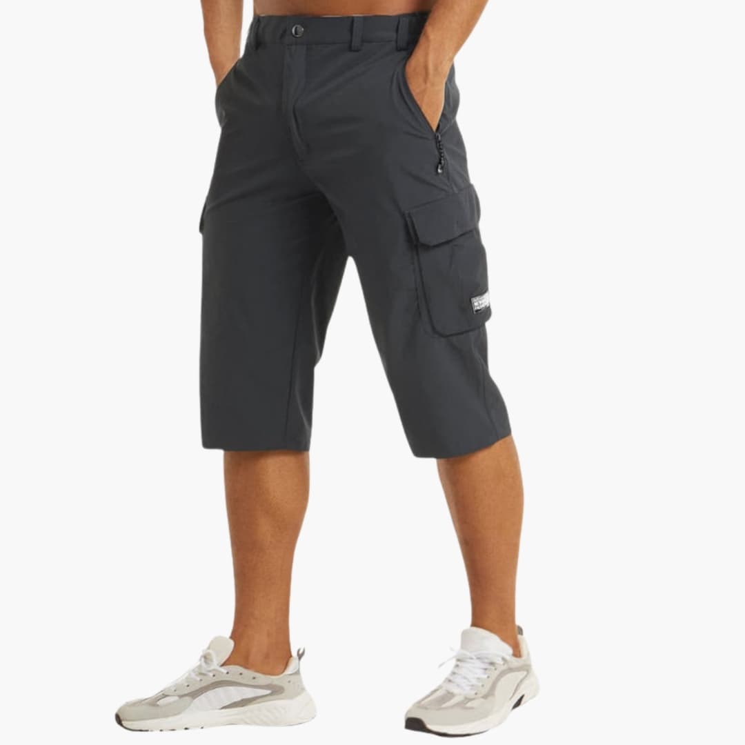Men's Cargo Shorts Stretch Zipper Pockets