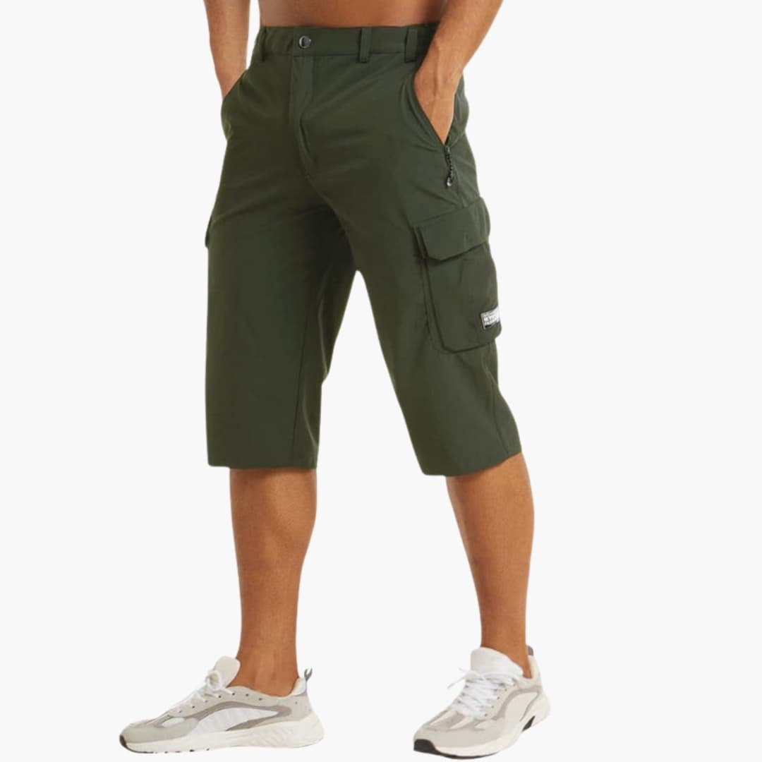 Men's Cargo Shorts Stretch Zipper Pockets