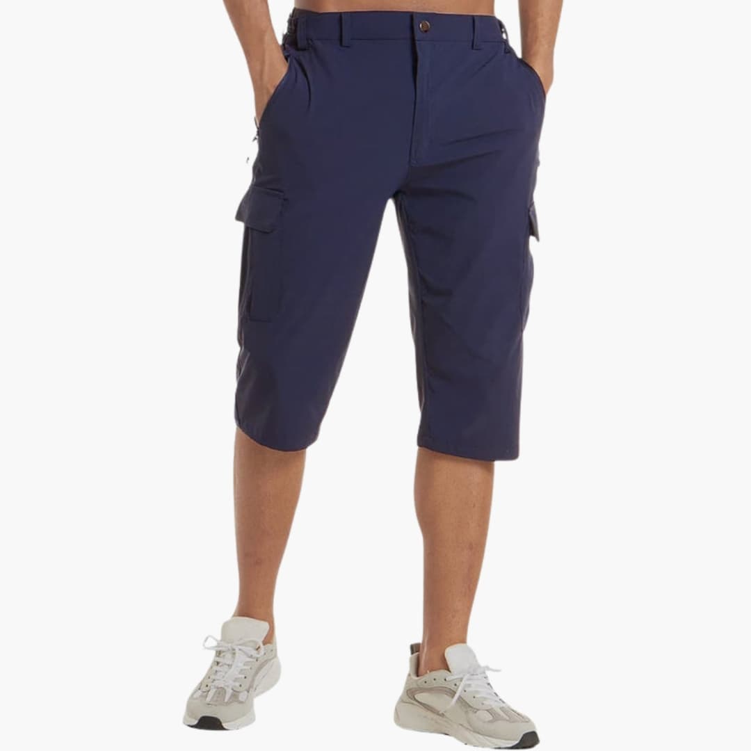 Men's Cargo Shorts Stretch Zipper Pockets - VibreMode