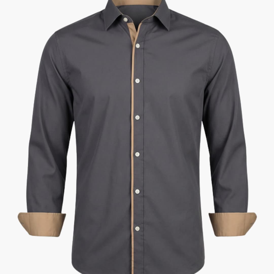 Men's Classic Collar Button-Down Shirt Adjustable Cuffs - VibreMode