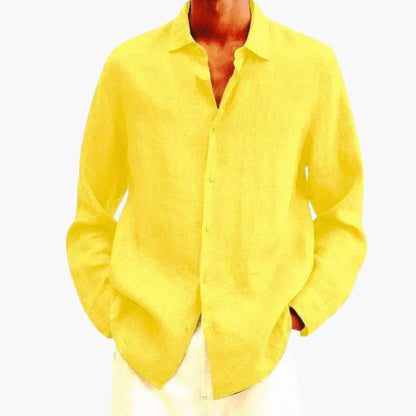 Men's Long Sleeve Button-Down Shirt Classic Fit