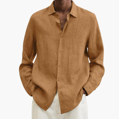 Men's Long Sleeve Button-Down Shirt Classic Fit