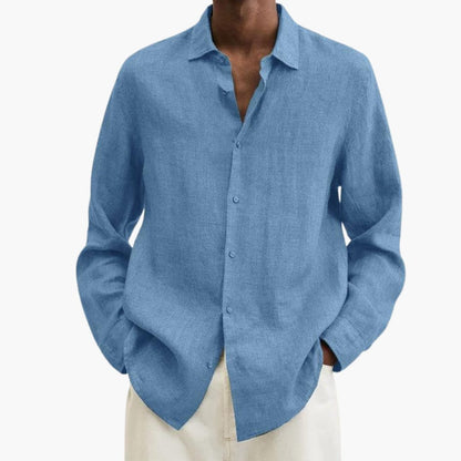 Men's Long Sleeve Button-Down Shirt Classic Fit