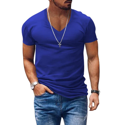 Men's Classic V-Neck Short Sleeve T-Shirt