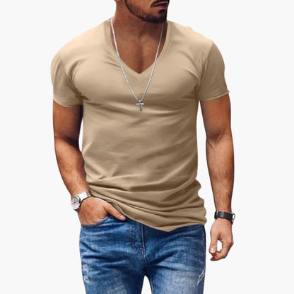 Men's Classic V-Neck Short Sleeve T-Shirt
