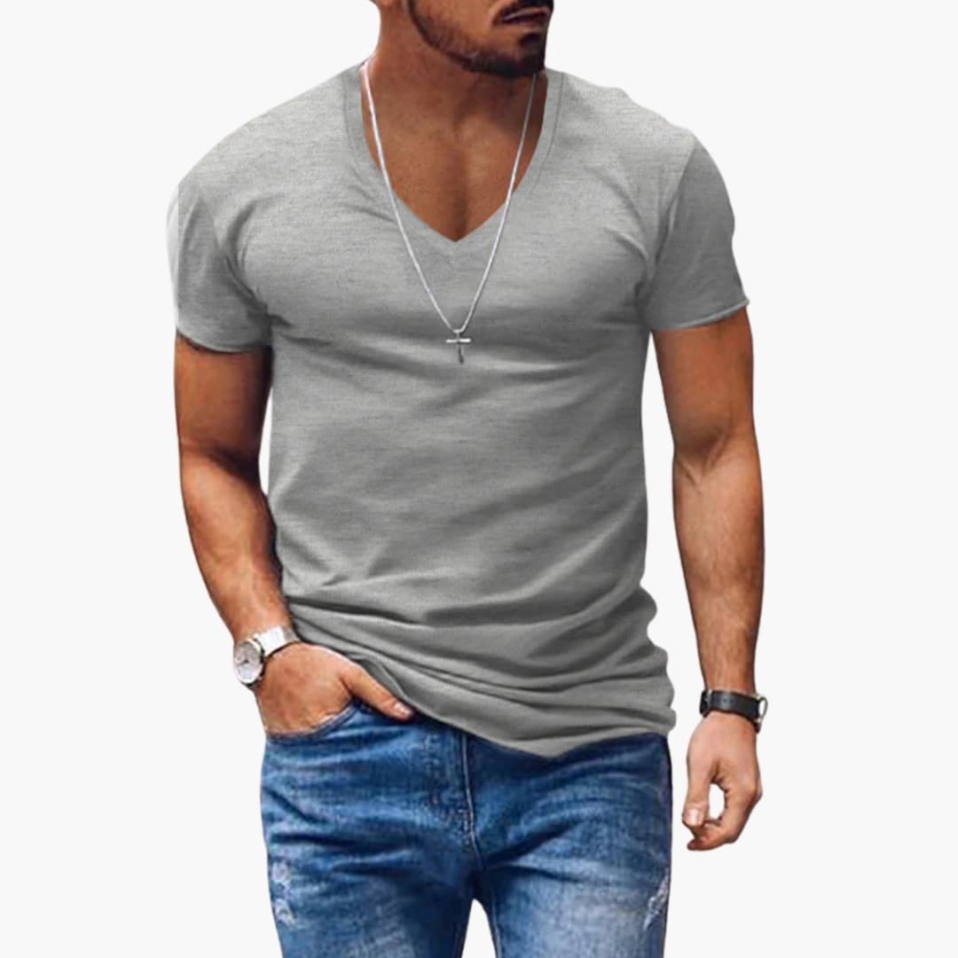 Men's Classic V-Neck Short Sleeve T-Shirt