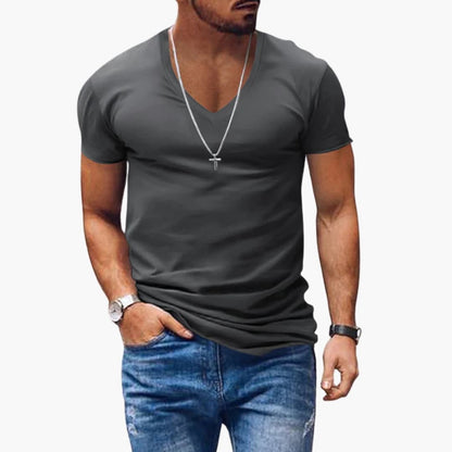Men's Classic V-Neck Short Sleeve T-Shirt