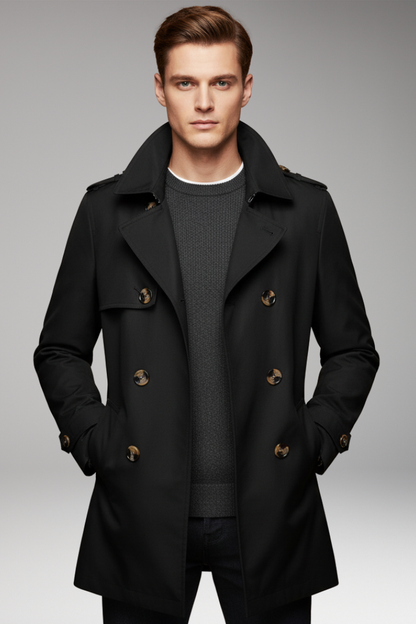 Men's Button Coat Lined Interior