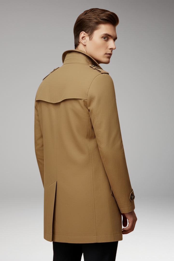 Men's Button Coat Lined Interior
