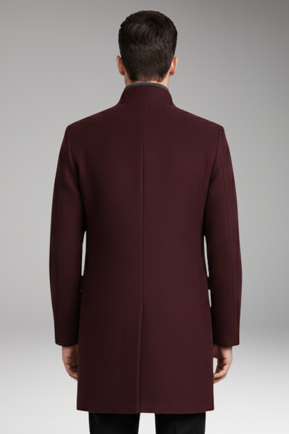 Men's Quilted Coat Stand-Up Collar