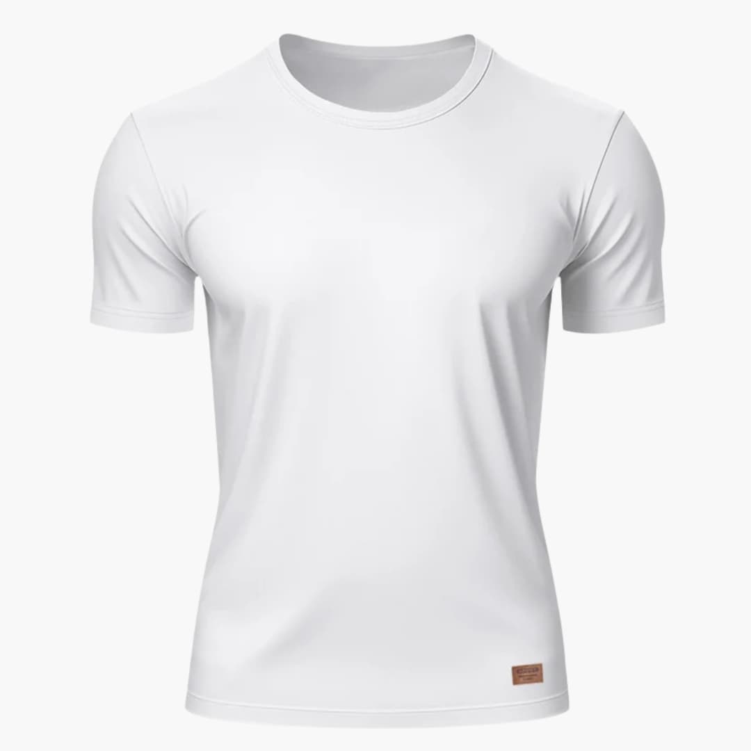 Men's Short Sleeve Sports T-Shirt Crew Neck - VibreMode