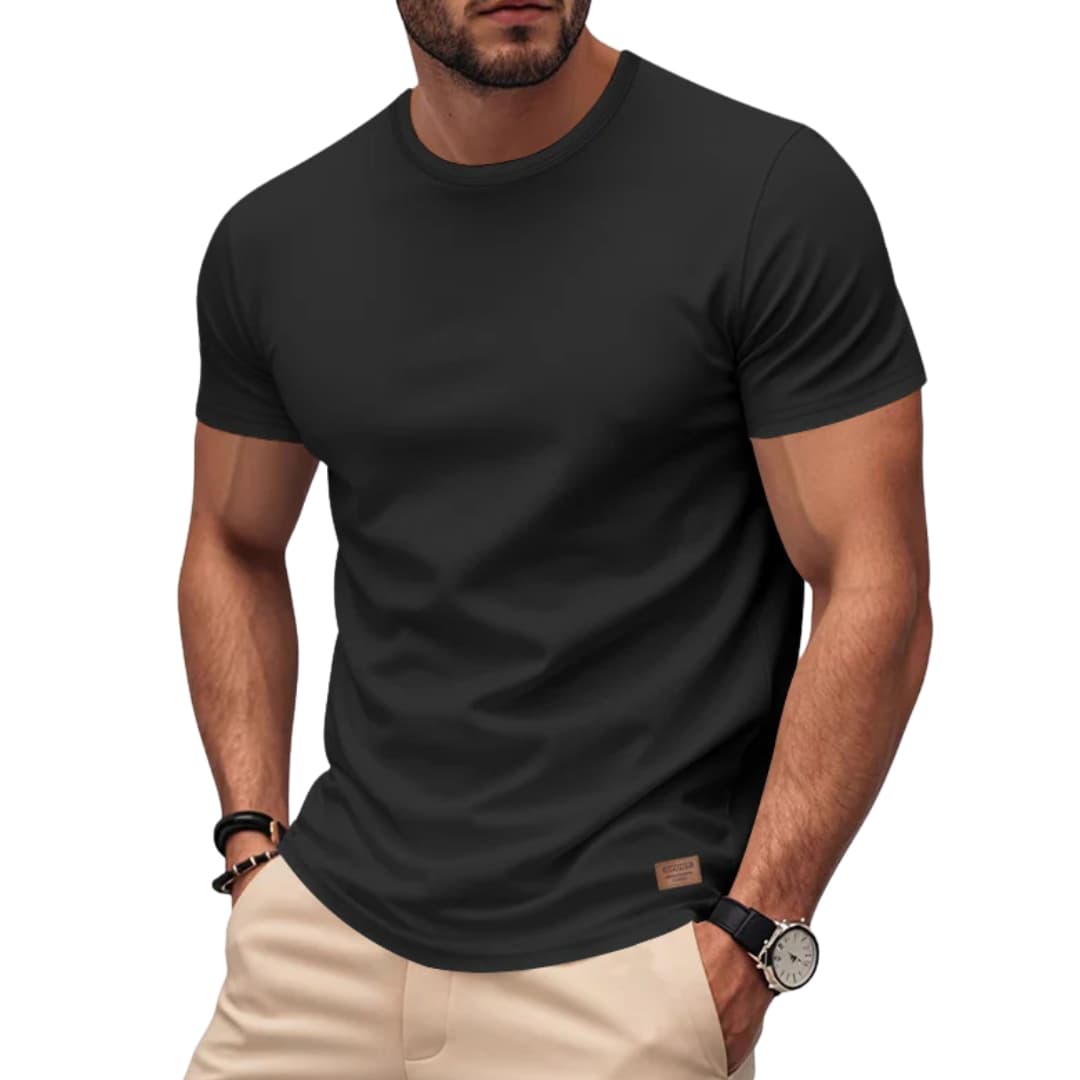 Men's Short Sleeve Sports T-Shirt Crew Neck