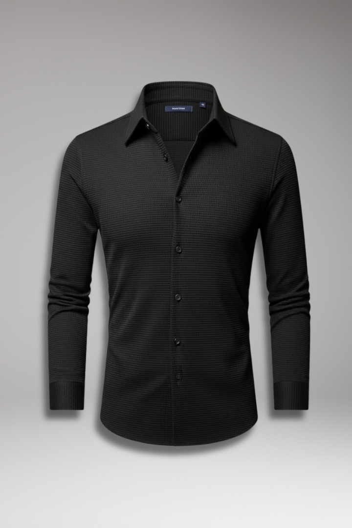 Men's Textured Button Down Shirt - VibreMode