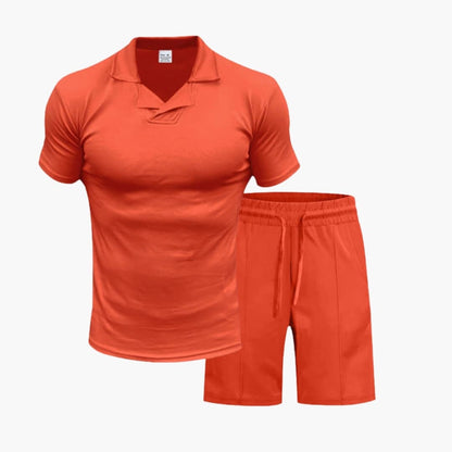 Men's Two-Piece Set Pullover And Shorts