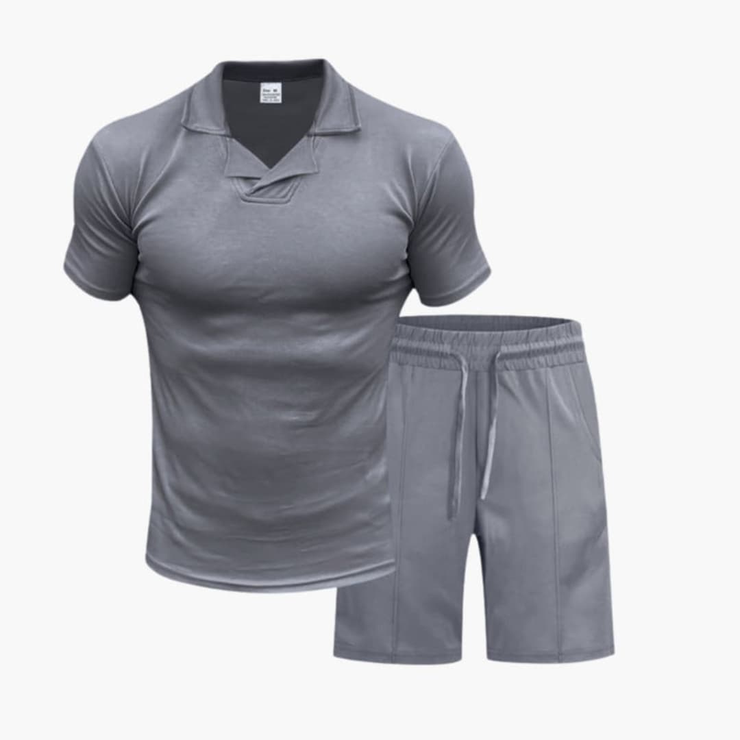 Men's Two-Piece Set Pullover And Shorts