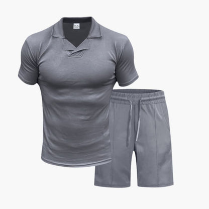 Men's Two-Piece Set Pullover And Shorts