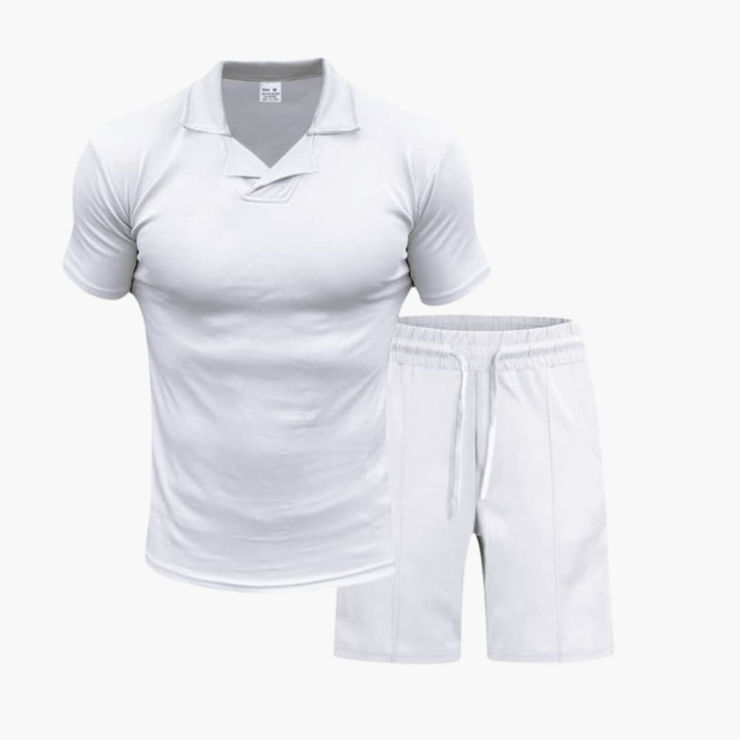 Men's Two-Piece Set Pullover And Shorts