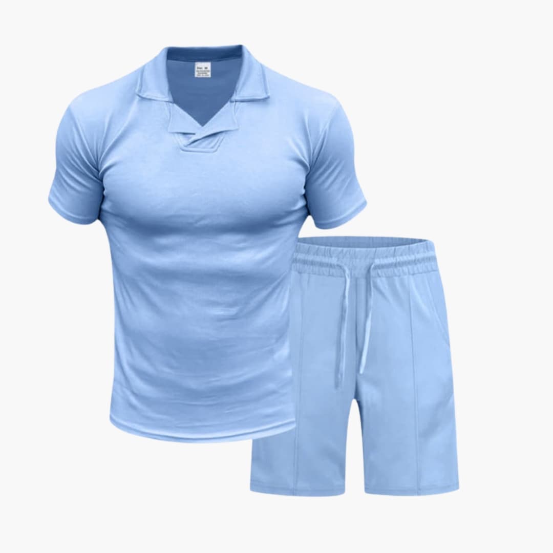Men's Two-Piece Set Pullover And Shorts