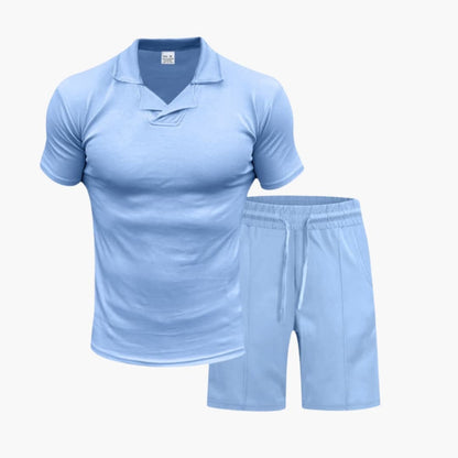 Men's Two-Piece Set Pullover And Shorts