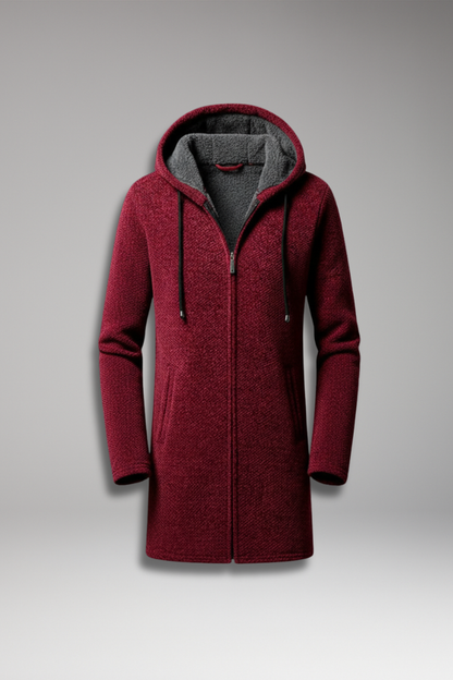 Men's Hooded Jacket Full Zip Lined Interior - VibreMode