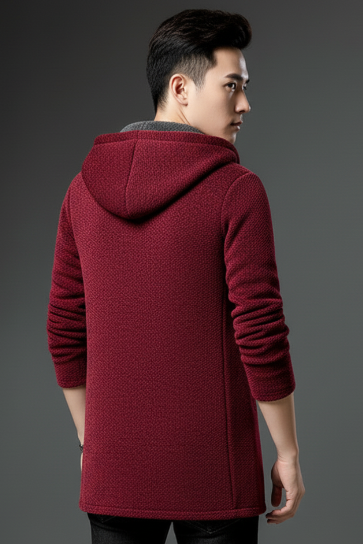 Men's Hooded Jacket Full Zip Lined Interior