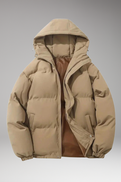 Men's Hooded Zip Jacket Welt Pockets - VibreMode
