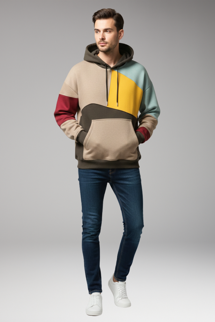 Men's Adjustable Hoodie Front Pocket