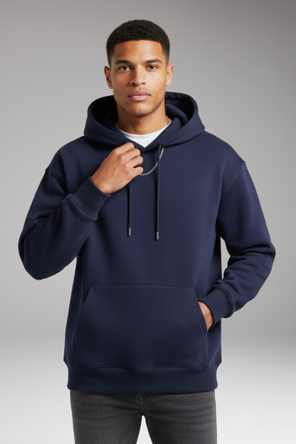 Men's Hooded Sweatshirt Adjustable Kangaroo Pocket