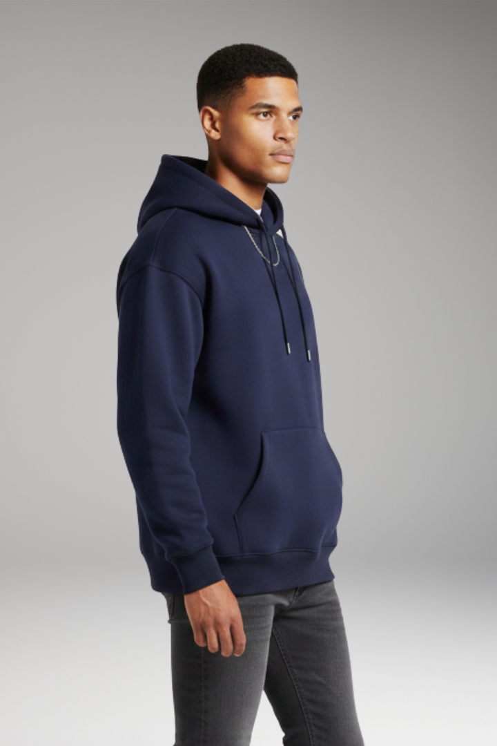 Men's Hooded Sweatshirt Adjustable Kangaroo Pocket