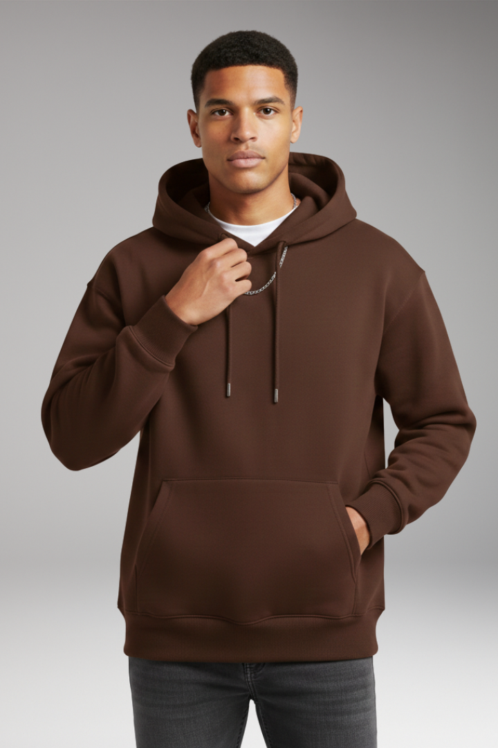 Men's Hooded Sweatshirt Adjustable Kangaroo Pocket