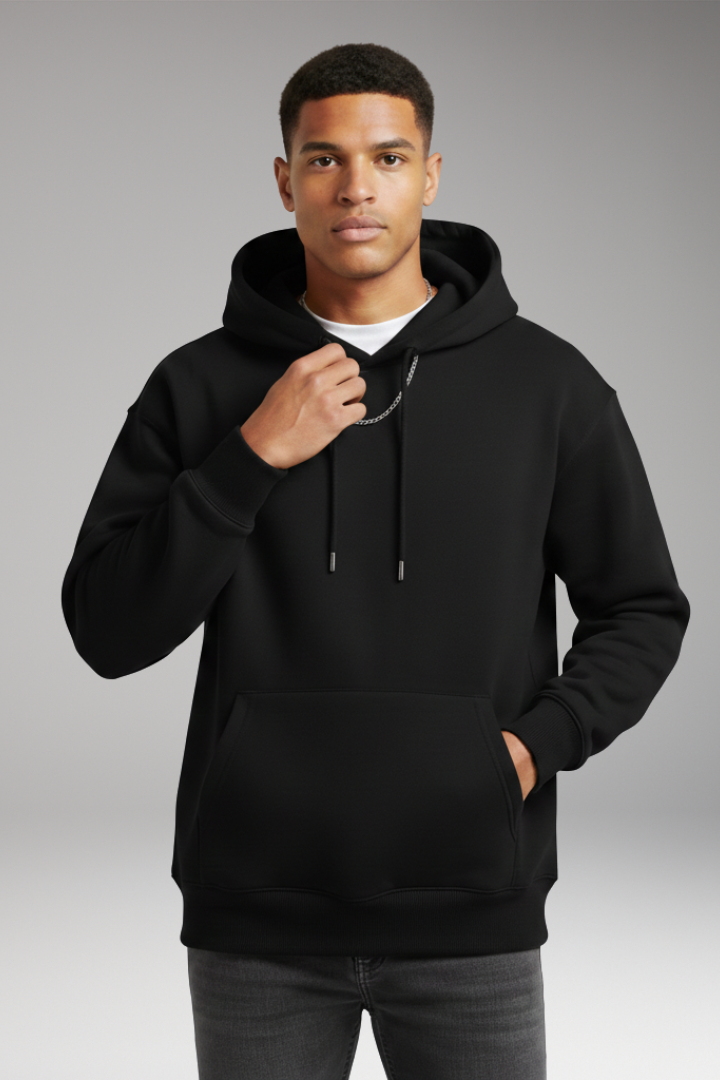 Men's Hooded Sweatshirt Adjustable Kangaroo Pocket