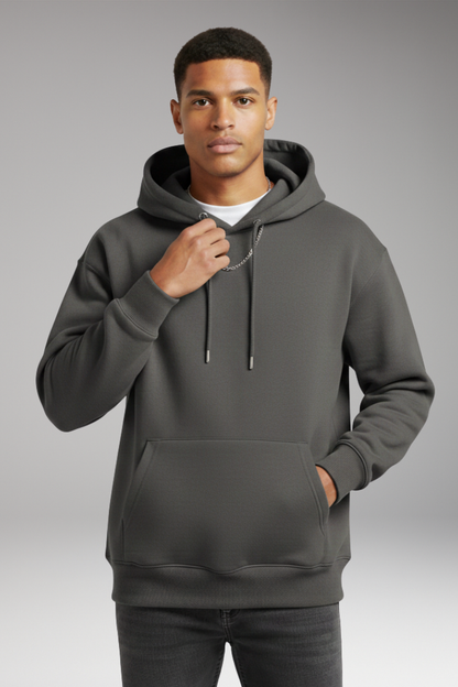 Men's Hooded Sweatshirt Adjustable Kangaroo Pocket
