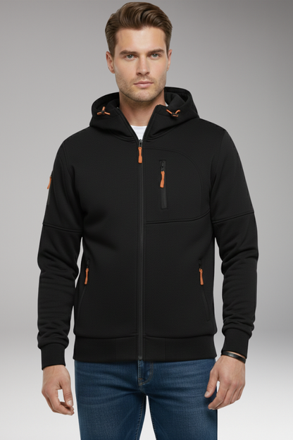 Men's Full Zip Hoodie Zipped Pockets