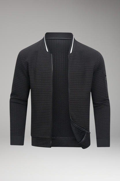 Men's Long Sleeve Jacket Front Zip Closure - VibreMode