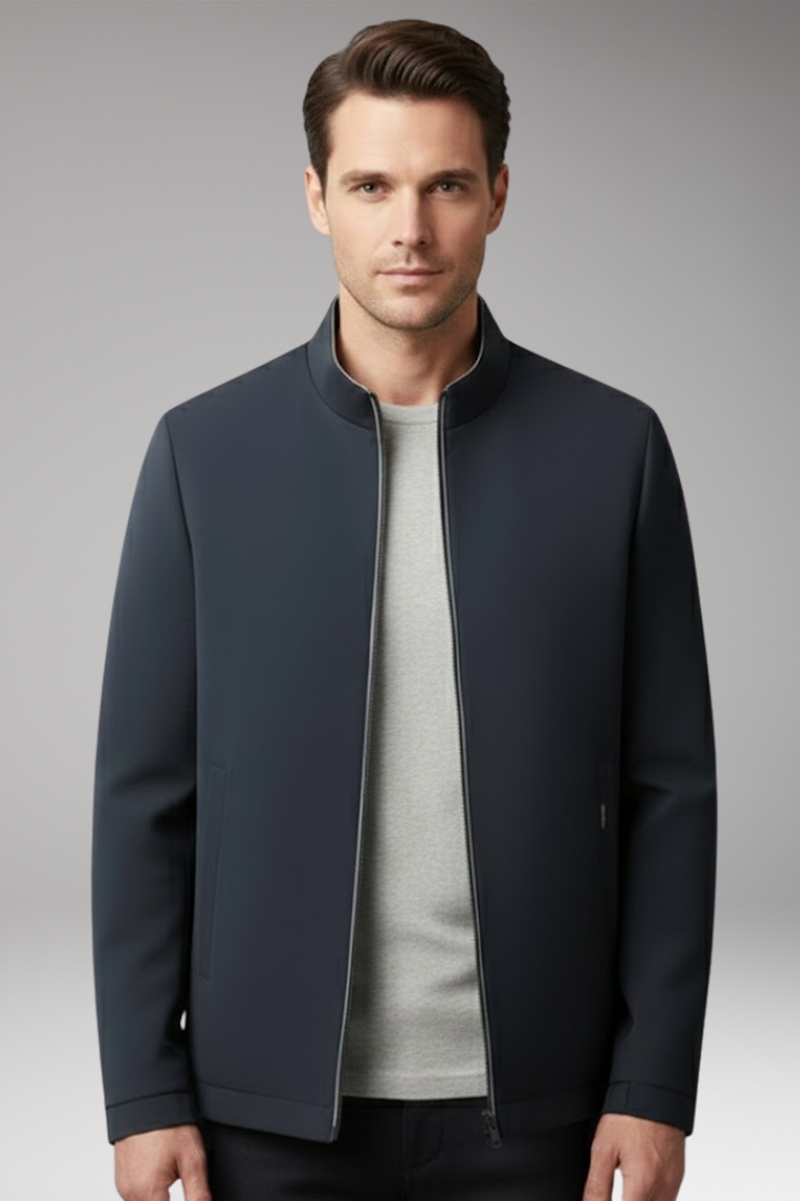 Men's Zip Jacket Waterproof Zippered Pockets