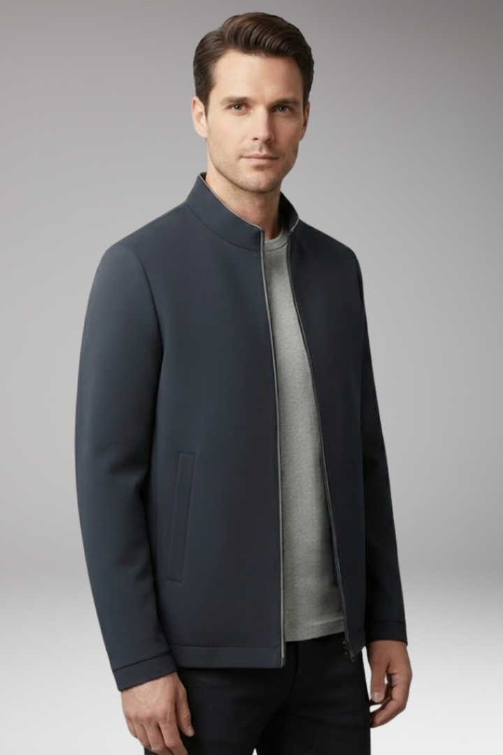 Men's Zip Jacket Waterproof Zippered Pockets
