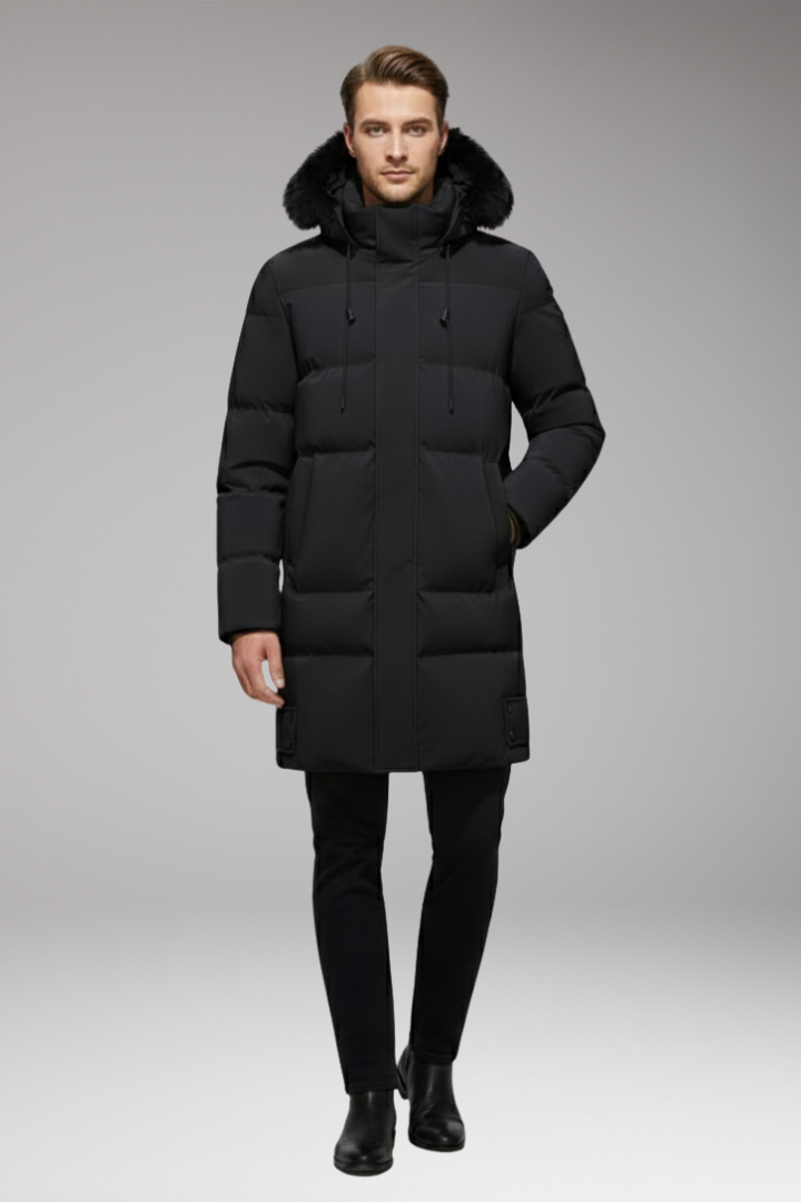 Men's Quilted Hooded Jacket