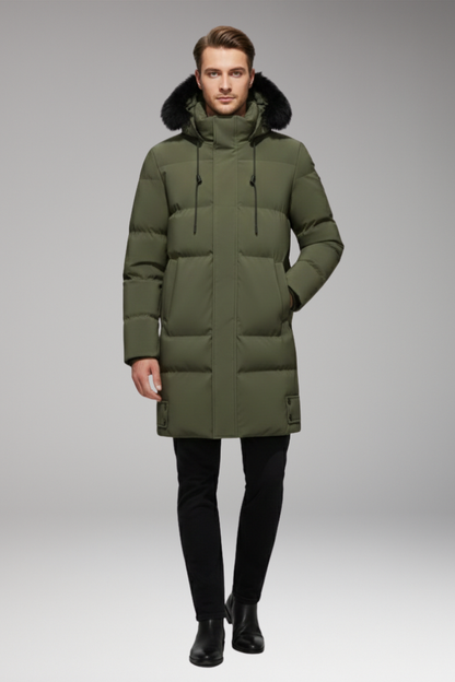 Men's Quilted Hooded Jacket