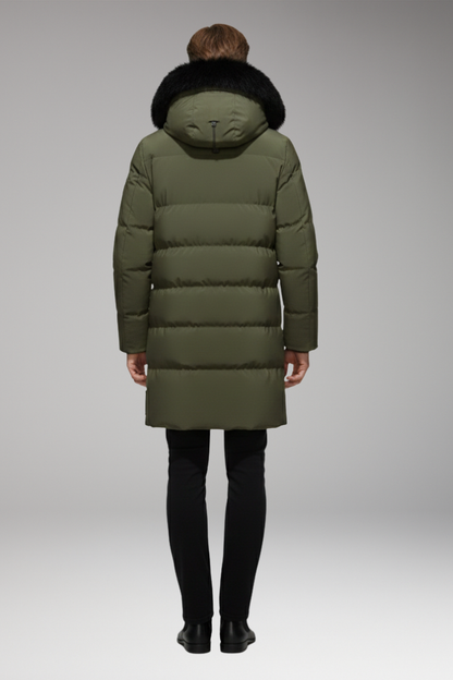 Men's Quilted Hooded Jacket