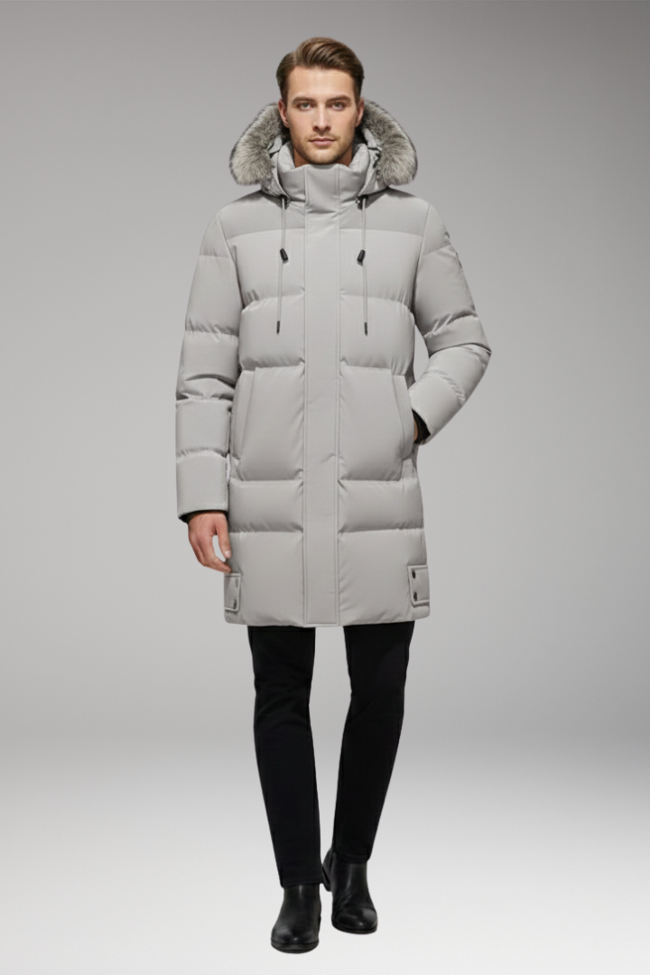 Men's Quilted Hooded Jacket